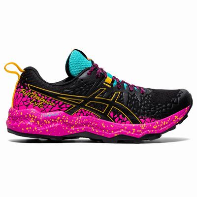 Női Asics Fujitrabuco Lyte Terepfutó Cipő AS7936015 Fekete/Rózsaszín